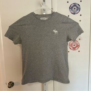 Abercrombie & Fitch Grey Soft A&F Tee - Size L
